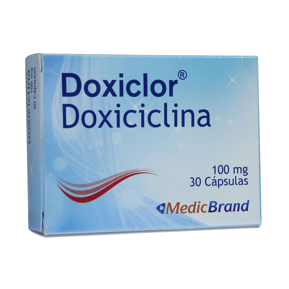 DOXICLOR CAPSULAS 100 MG CAJA X 30 UNDS