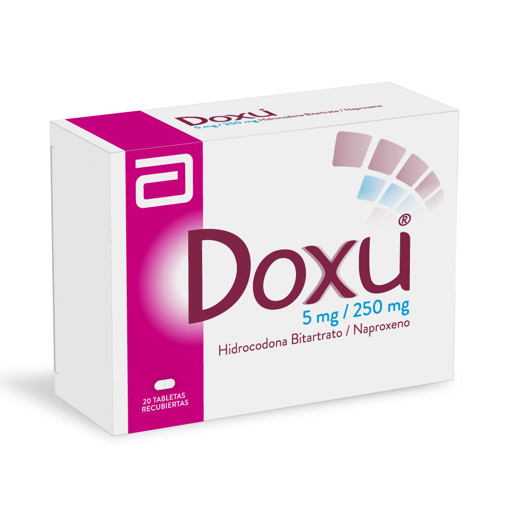 DOXU TABLETAS 5MG/250MG CAJA X 20 UNDS