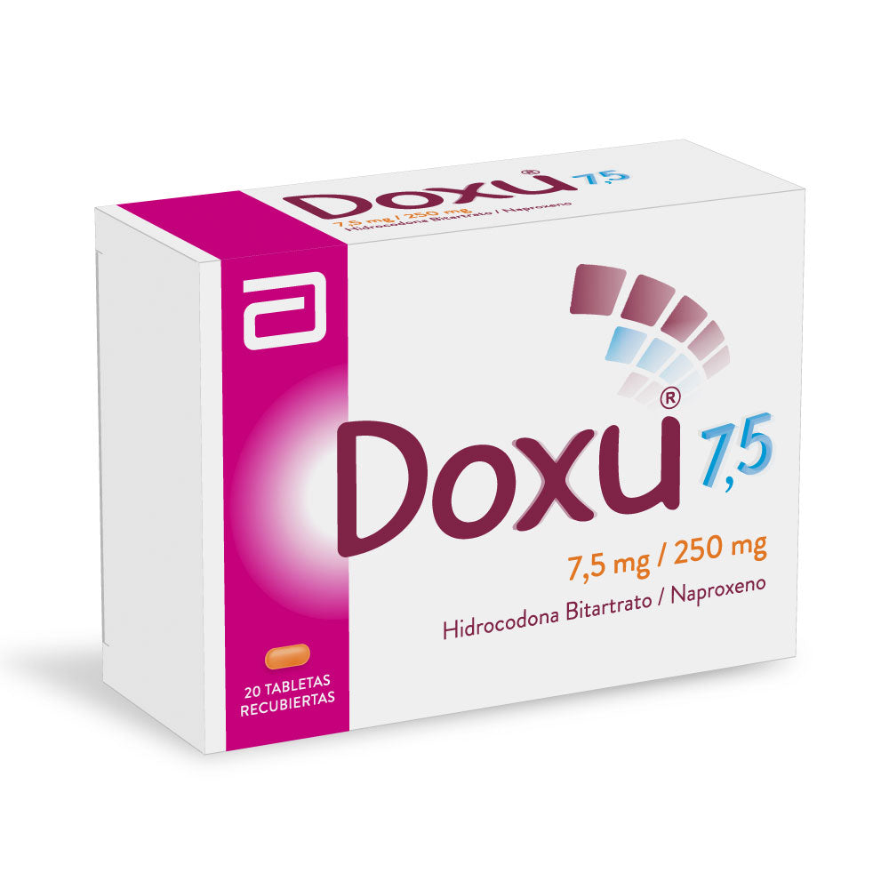 DOXU TABLETAS 7.5MG/250MG CAJA X 20 UNDS