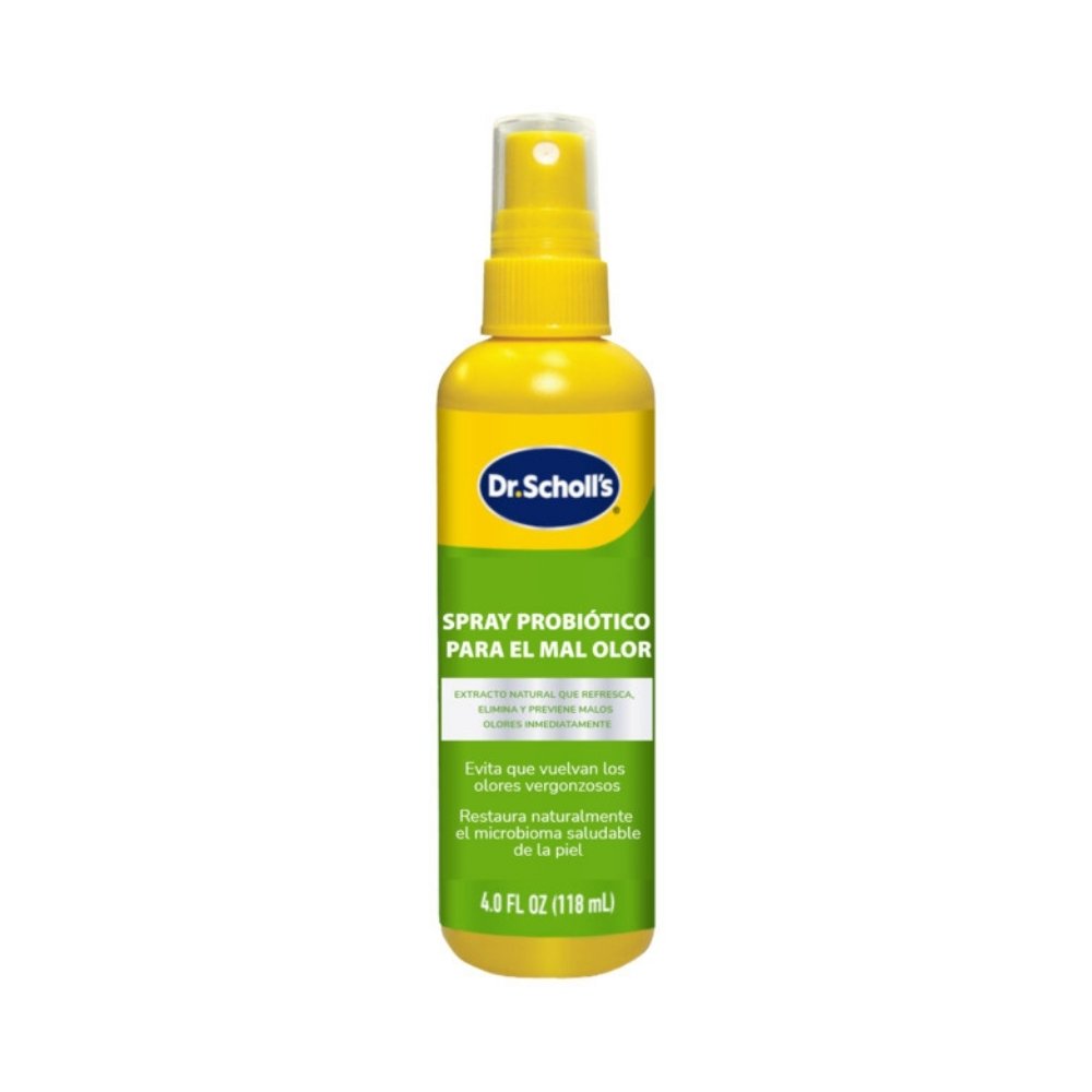 DR SCHOLL´S EXTRACTO PROBIOTICO Y NATURAL PARA EL MAL OLOR EN PIES SPRAY 118 ML