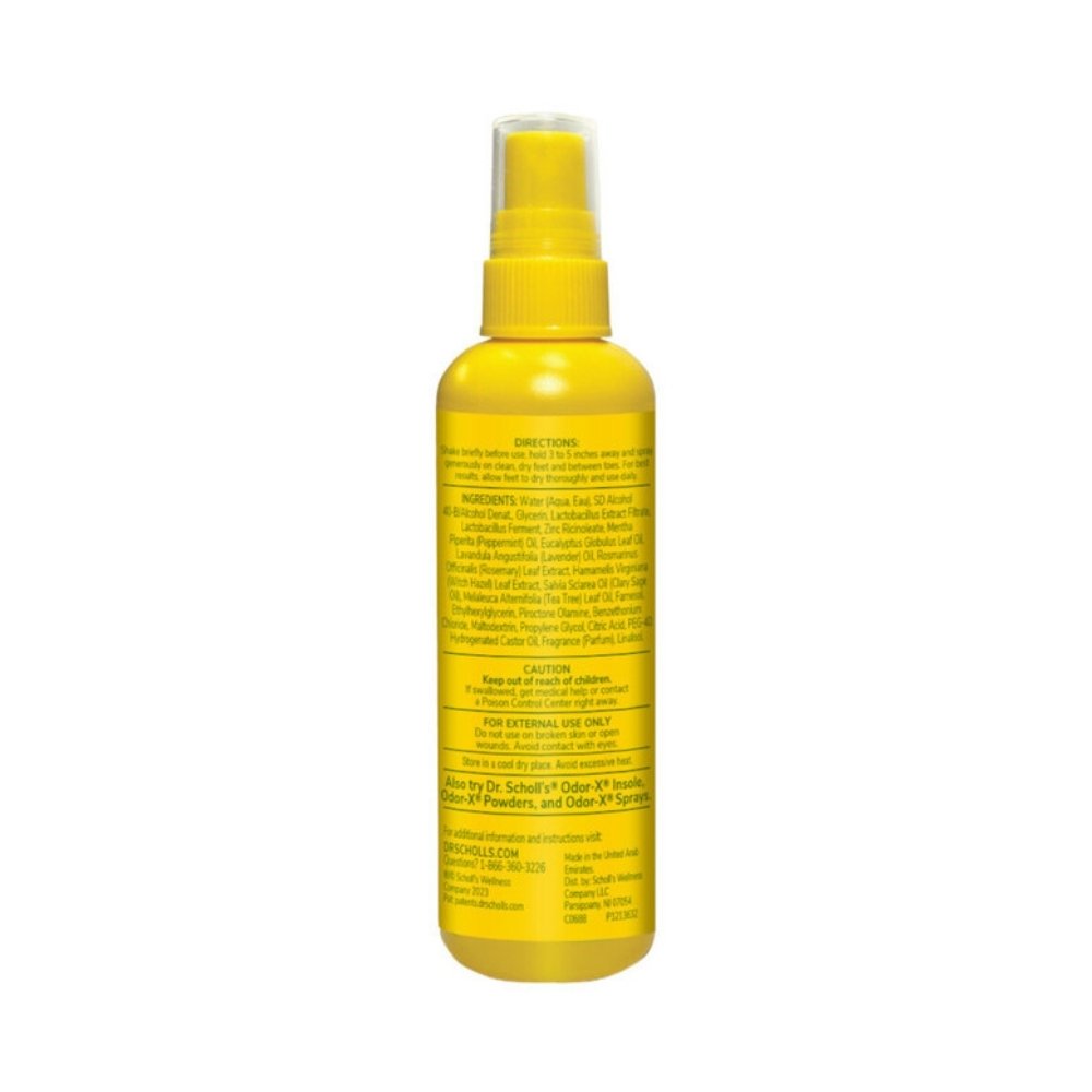 DR SCHOLL´S EXTRACTO PROBIOTICO Y NATURAL PARA EL MAL OLOR EN PIES SPRAY 118 ML