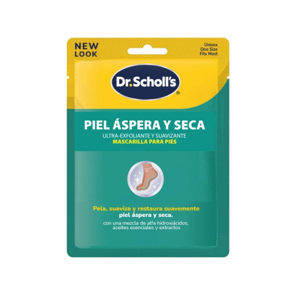 DR SCHOLL´S MASCARILLA EXFOLIANTE PARA PIES SOBRE X 1 PAR