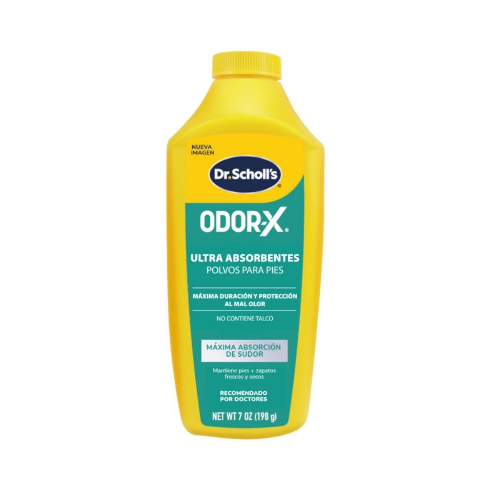 DR SCHOLL´S POLVOS PARA PIES ULTRA ABSORBENTES ODOR-X FRASCO 198 G