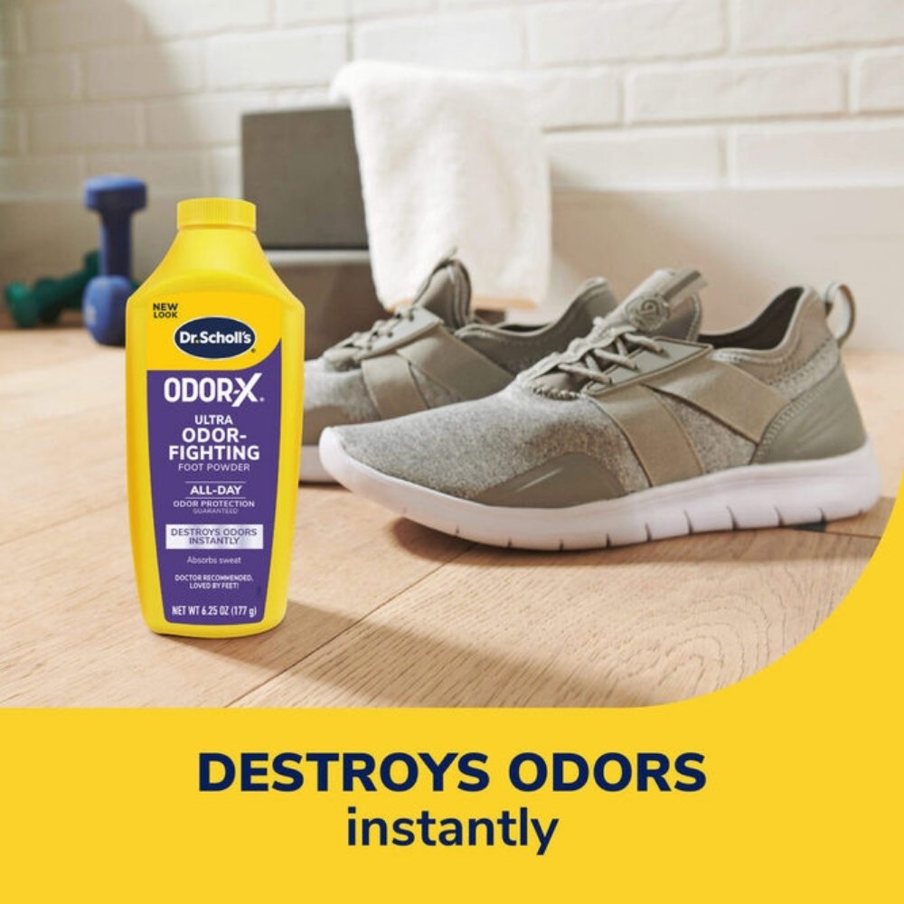 DR SCHOLL´S POLVOS PARA PIES ULTRA FUERTES MAL OLOR ODOR-X FRASCO 177 G