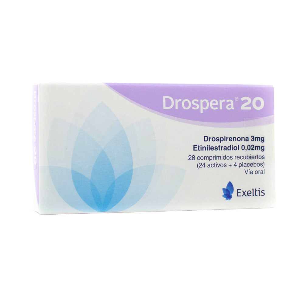 DROSPERA 20 (RG) TABLETAS CAJA X 28 UNDS