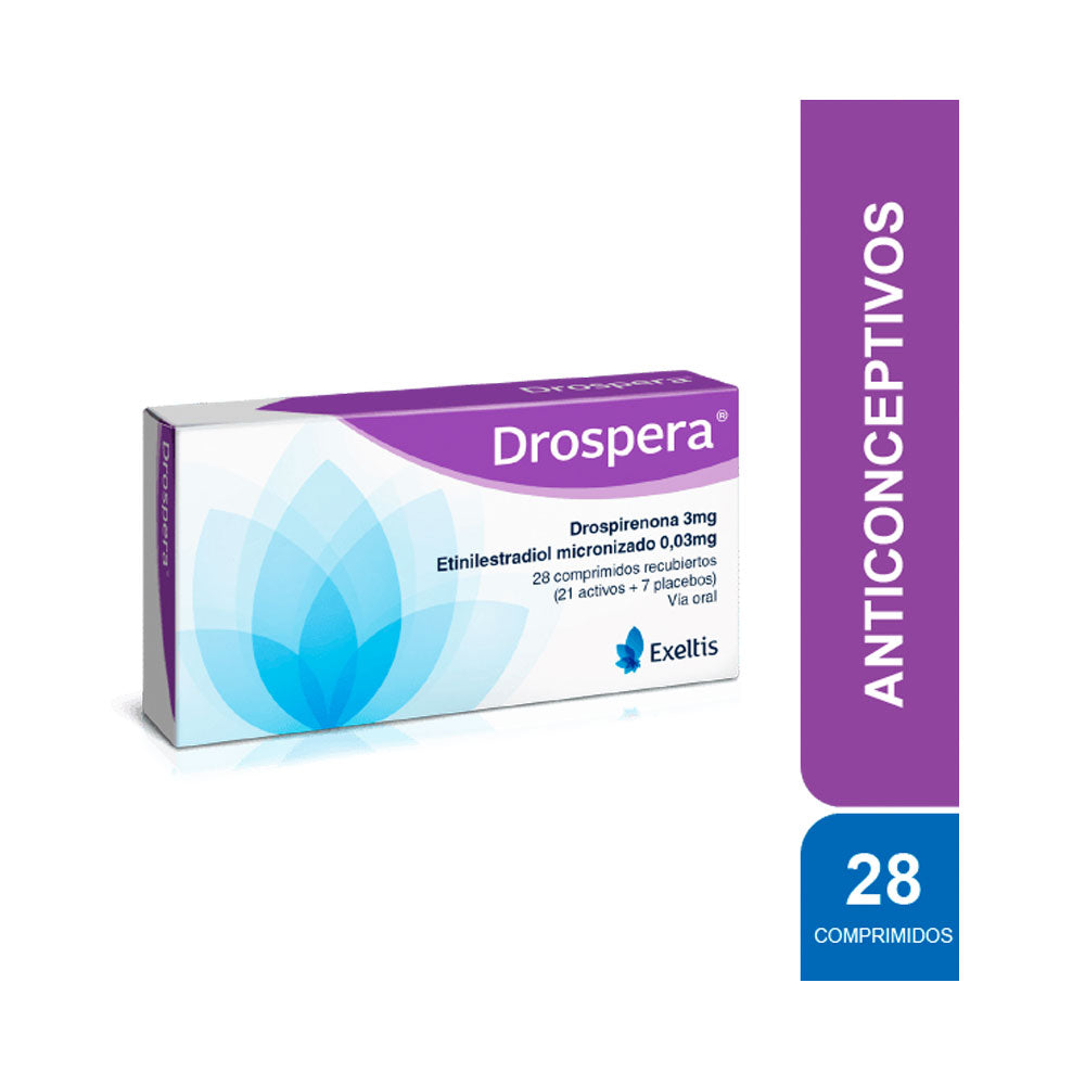 DROSPERA (RG) TABLETAS 0.03MG/3MG CAJA X 28 UNDS