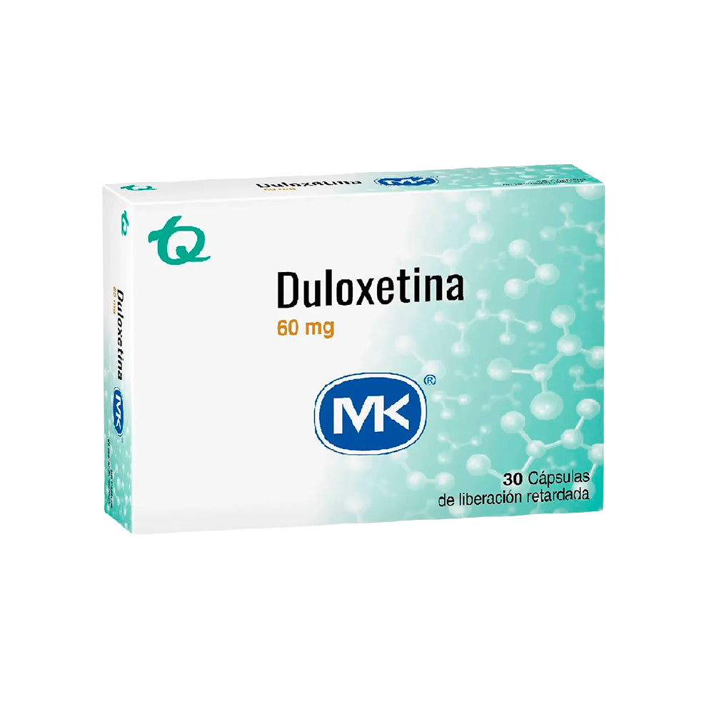 DULOXETINA MK (RG) TABLETAS 60 MG CAJA X 30 UNDS