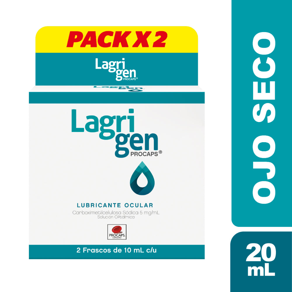 DUOPACK LAGRIGEN SOLUCION OFTALMICA 5 MG FRASCO 10 ML