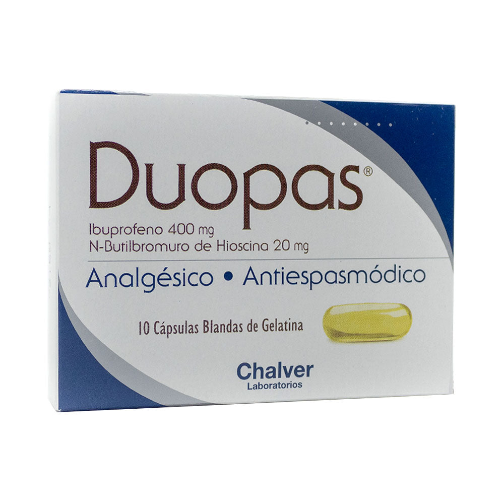 DUOPAS CBG CAPSULAS CAJA X 10 UNDS