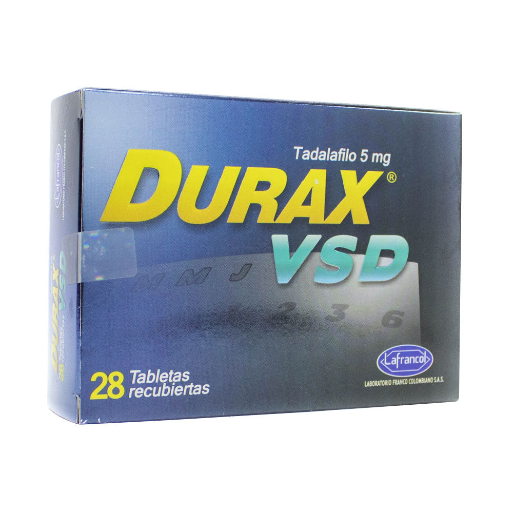 DURAX VSD TABLETAS 5 MG CAJA X 28 UNDS