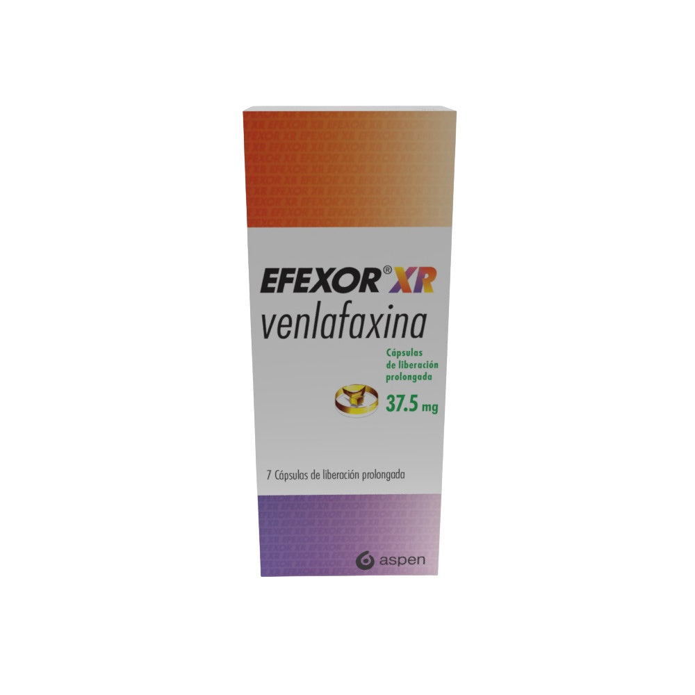 EFEXOR XR (RG) CAPSULAS 37.5 MG CAJA X 7 UNDS