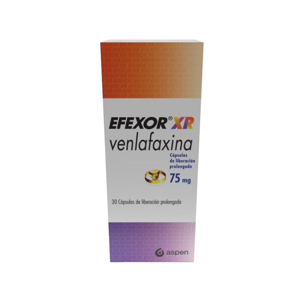 EFEXOR XR (RG) CAPSULAS 75 MG CAJA X 30 UNDS