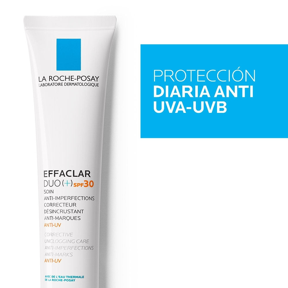 EFFACLAR LA ROCHE POSAY DUO+ GEL SPF 30 CAJA 40 ML