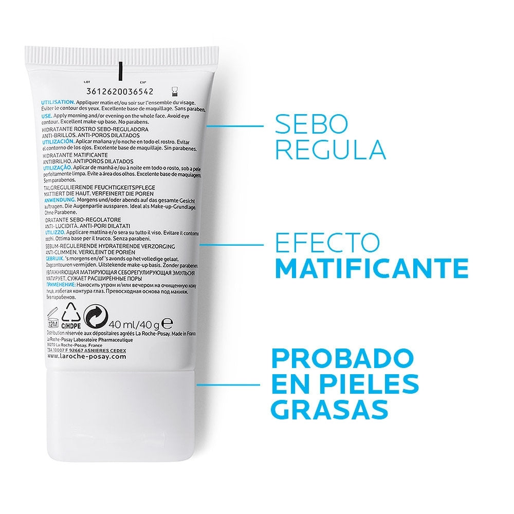 EFFACLAR MAT LA ROCHE POSAY TUBO 40 ML