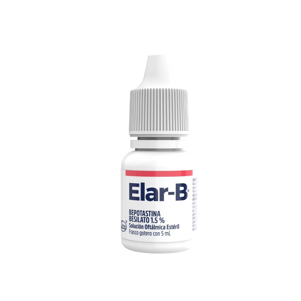 ELAR-B BEPOTASTINA BESILATO GOTERO 1.5 % FRASCO 5 ML