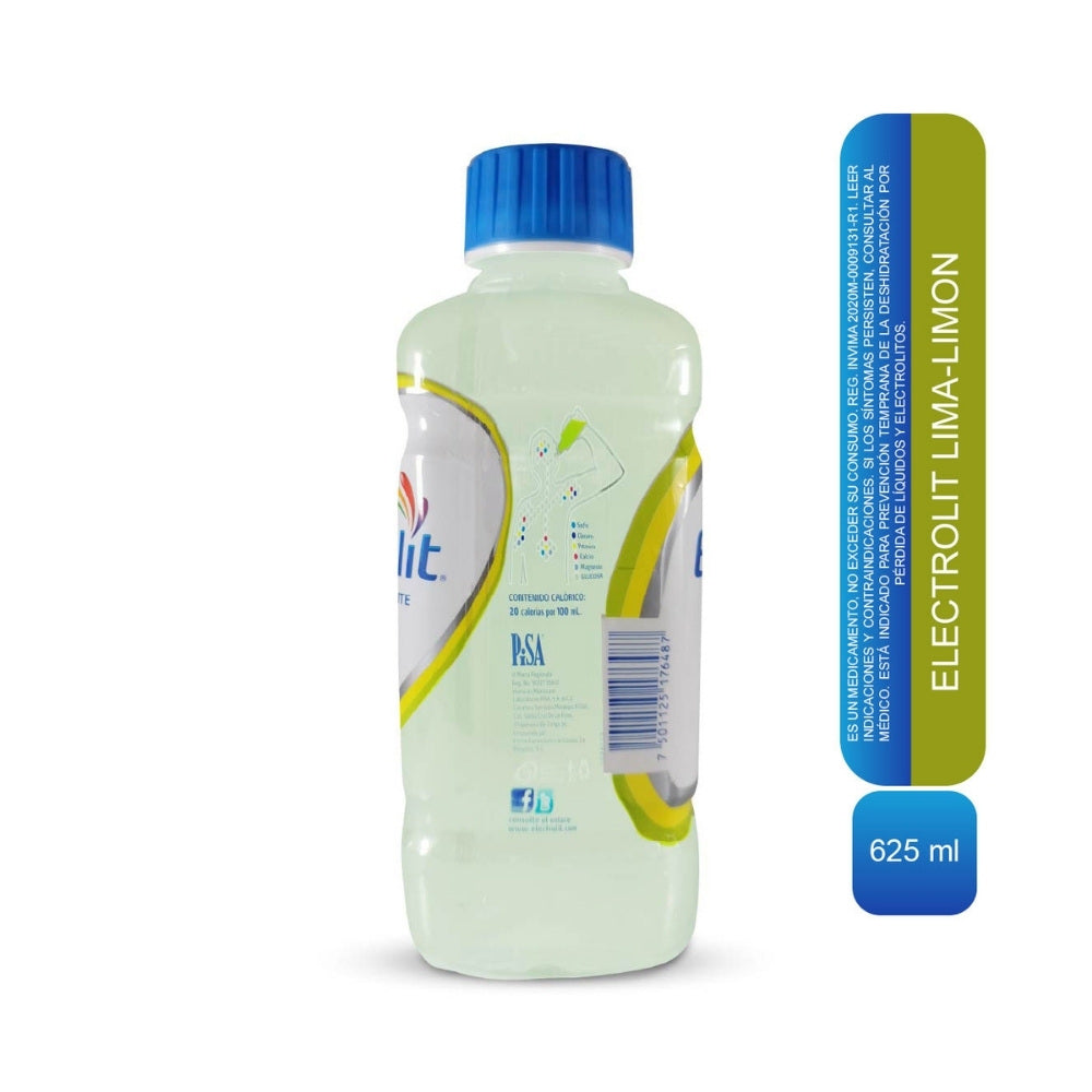 ELECTROLIT LIMA/LIMON SOLUCION ORAL FRASCO 625 ML