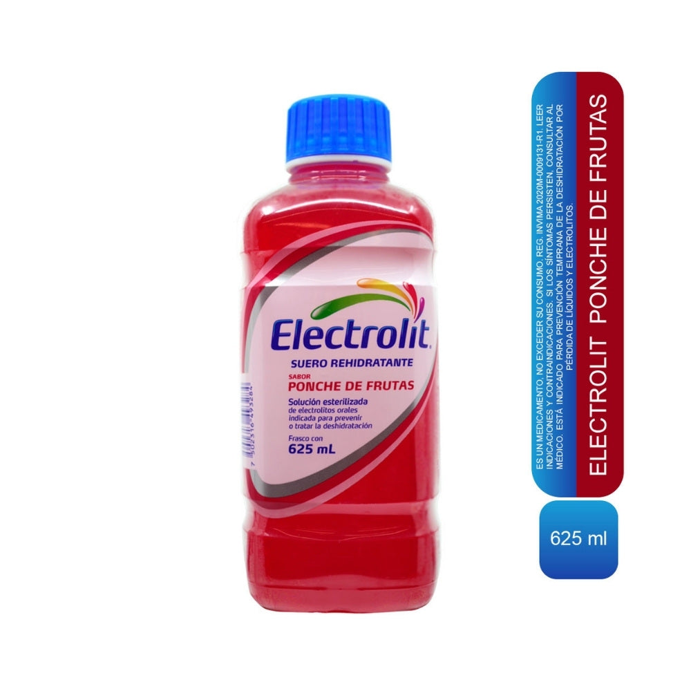 ELECTROLIT PONCHE DE FRUTAS SOLUCION ORAL FRASCO 625 ML