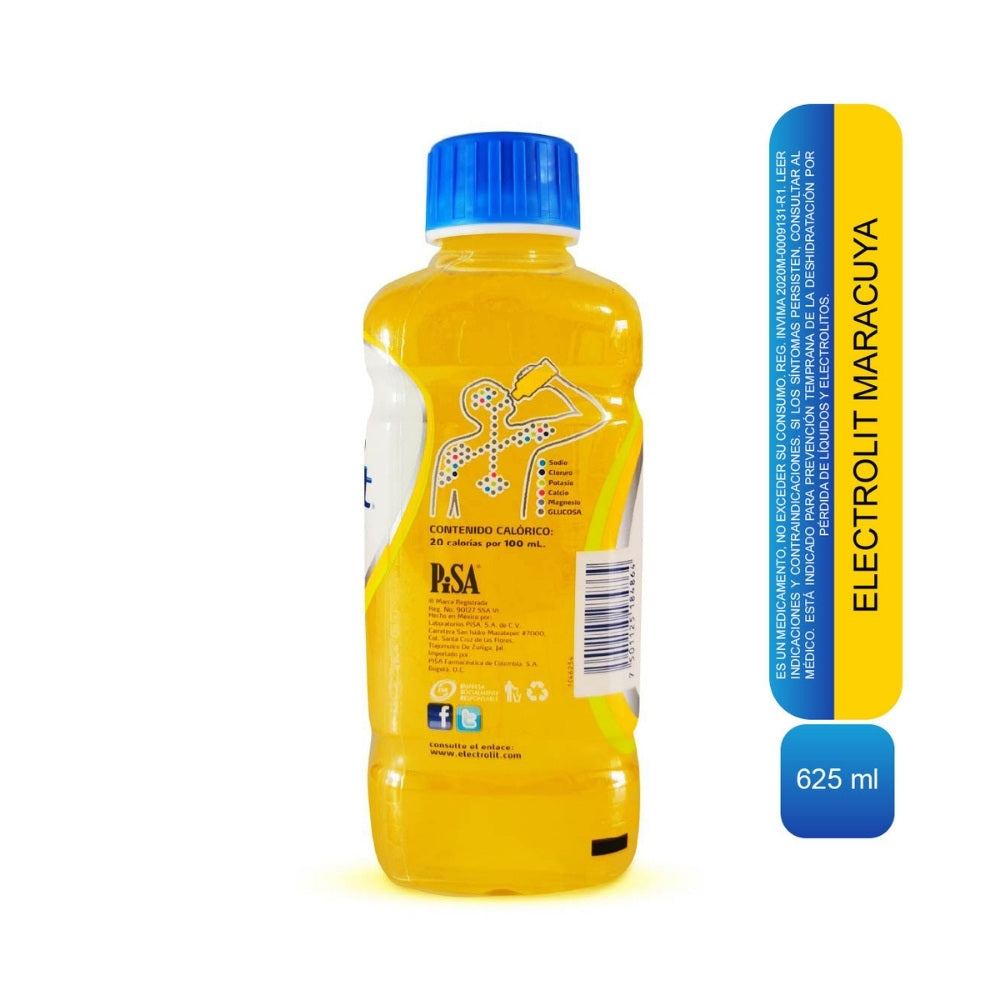 ELECTROLIT SOLUCION ORAL MARACUYA FRASCO 625 ML