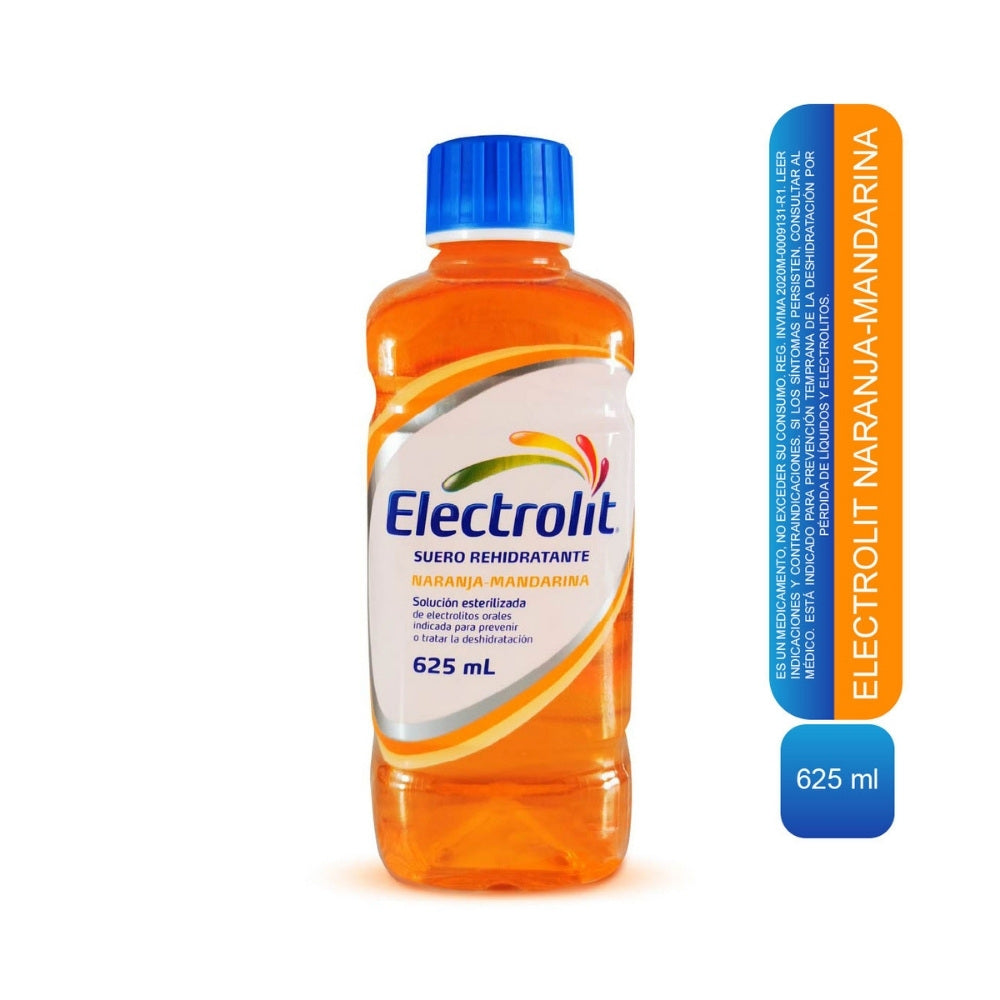 ELECTROLIT SOLUCION ORAL NARANJA /MANDARINA FRASCO 625 ML