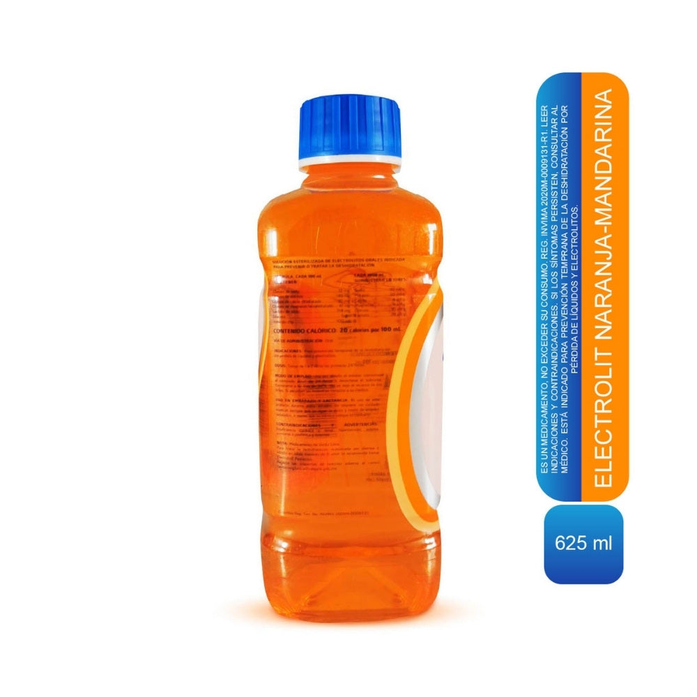 ELECTROLIT SOLUCION ORAL NARANJA /MANDARINA FRASCO 625 ML