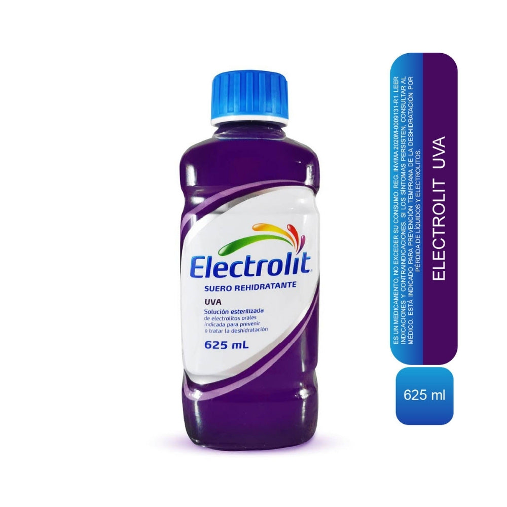 ELECTROLIT SOLUCION ORAL UVA FRASCO 625 ML