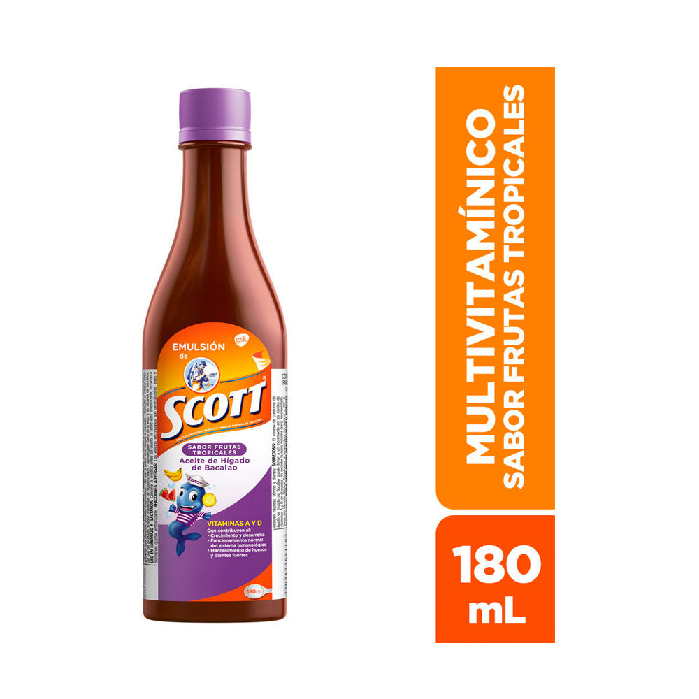 EMULSION SCOTT FRUTAS TROPICALES FRASCO 180 ML
