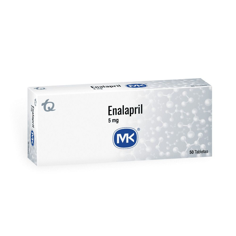 ENALAPRIL MK TABLETAS 5 MG CAJA X 50 UNDS
