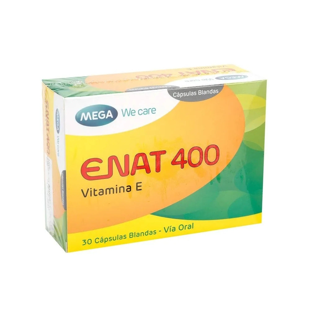 ENAT 400 (VITAMINA E) CAPSULAS BLANDAS 400 UI CAJA X 30 UNDS