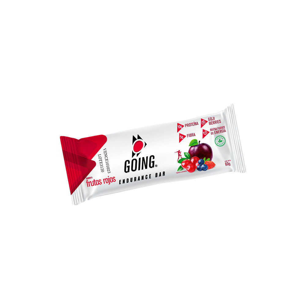 ENDURANCE GOING CON PROTEINA FRUTOS ROJOS BARRA X 1 UND