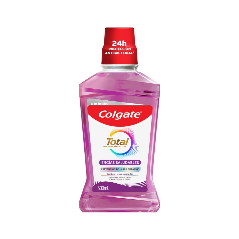 ENJUAGUE BUCAL COLGATE ENCIAS PREVENCION ACTIVA FRASCO 500 ML