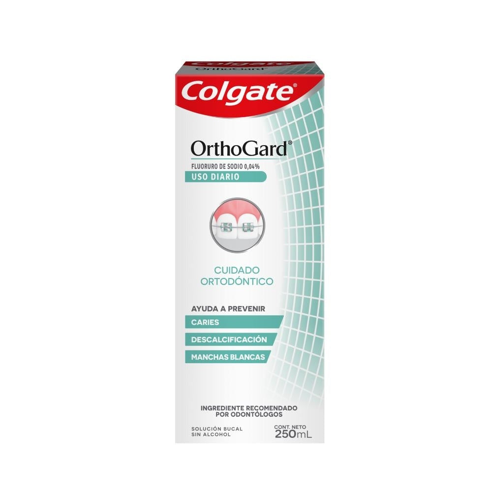 ENJUAGUE BUCAL COLGATE ORTHOGARD ORTODONCIA FRASCO 250 ML