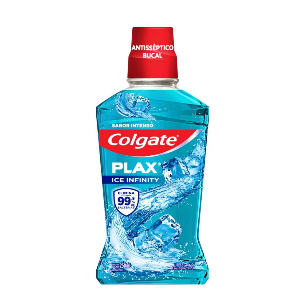 ENJUAGUE BUCAL COLGATE PLAX ICE INFINITY FRASCO 250 ML
