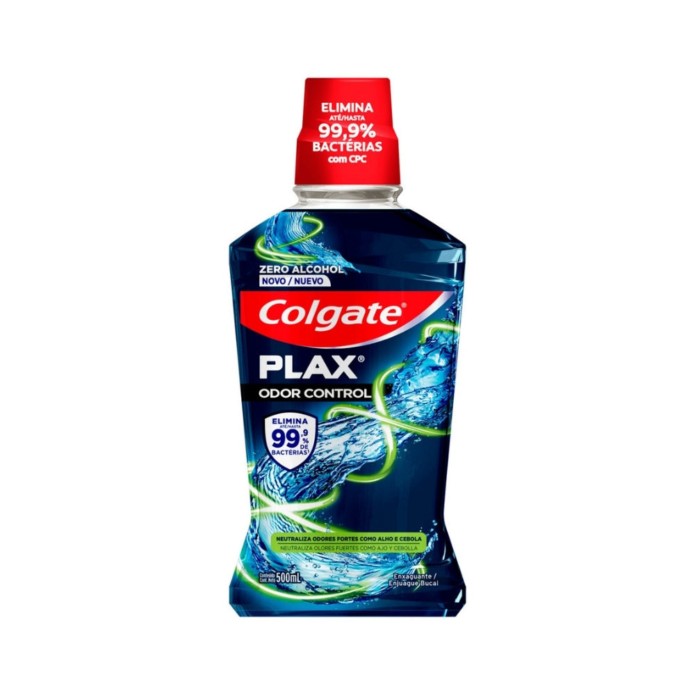 ENJUAGUE BUCAL COLGATE PLAX ODOR CONTROL FRASCO 500 ML