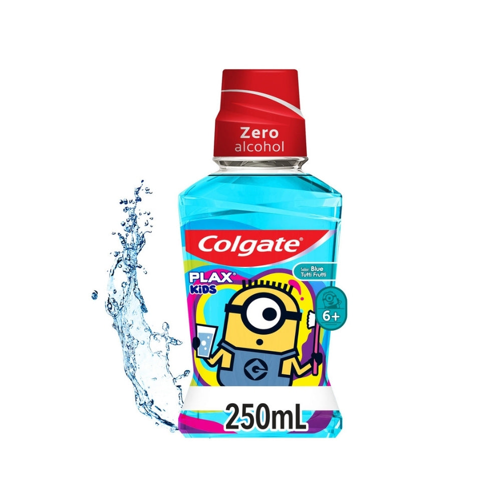 ENJUAGUE BUCAL NIÑOS COLGATE PLAX KIDS MINIONS FRASCO 250 ML