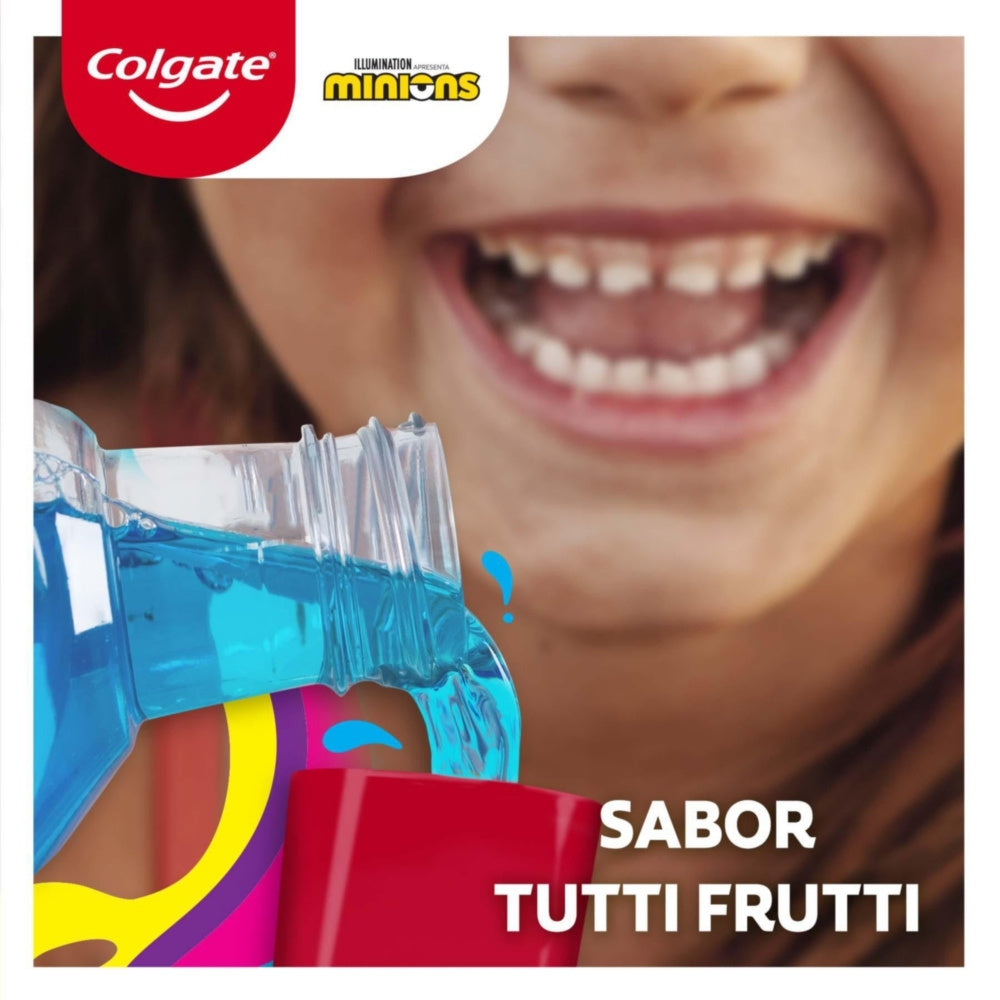 ENJUAGUE BUCAL NIÑOS COLGATE PLAX KIDS MINIONS FRASCO 250 ML
