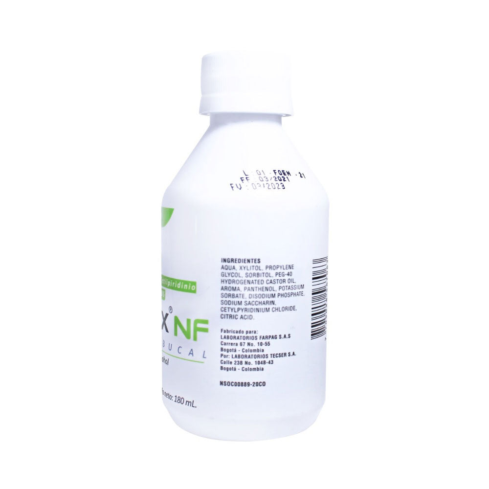ENJUAGUE BUCAL ODONTRIX NF CPC+B5 FRASCO 180 ML