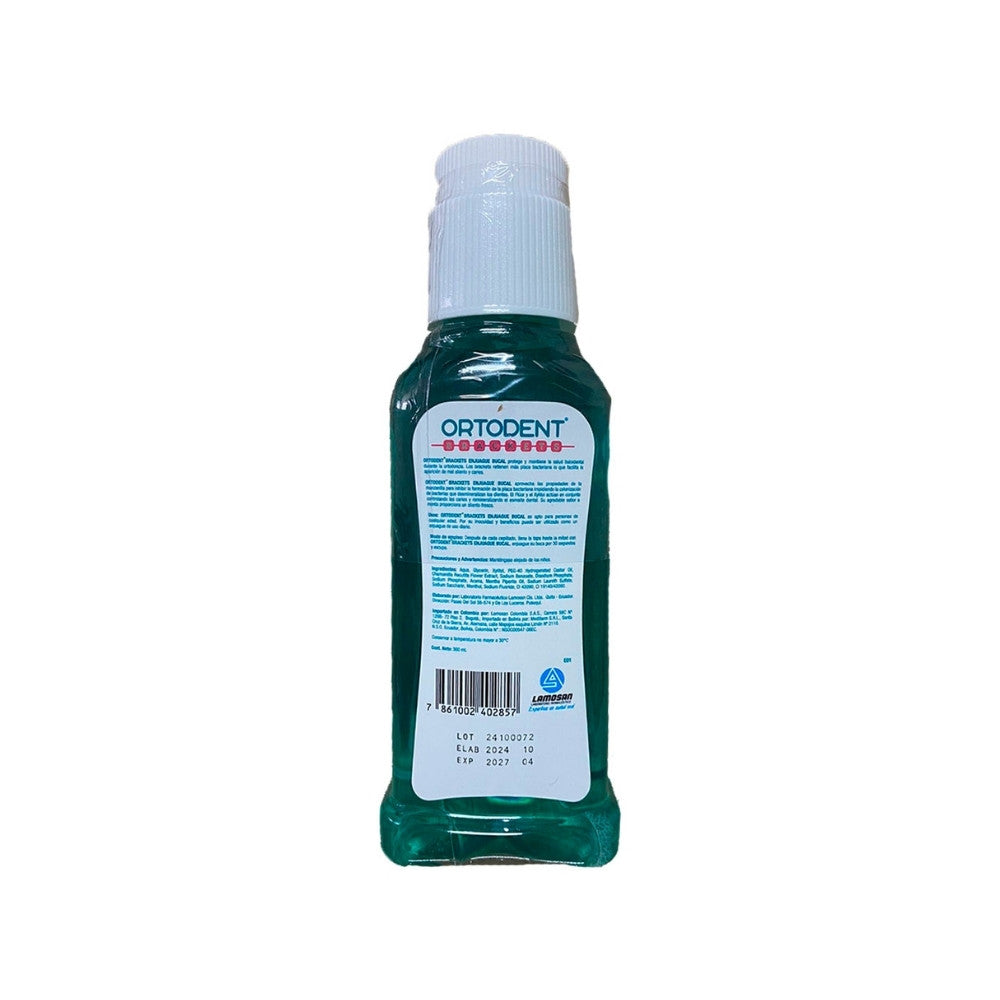 ENJUAGUE BUCAL ORTODENT FRASCO 300 ML