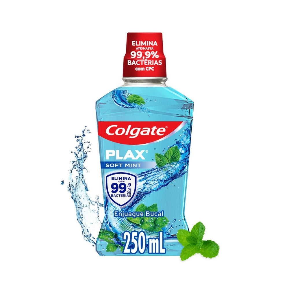ENJUAGUE BUCAL PLAX SOFT MINT FRASCO 250 ML