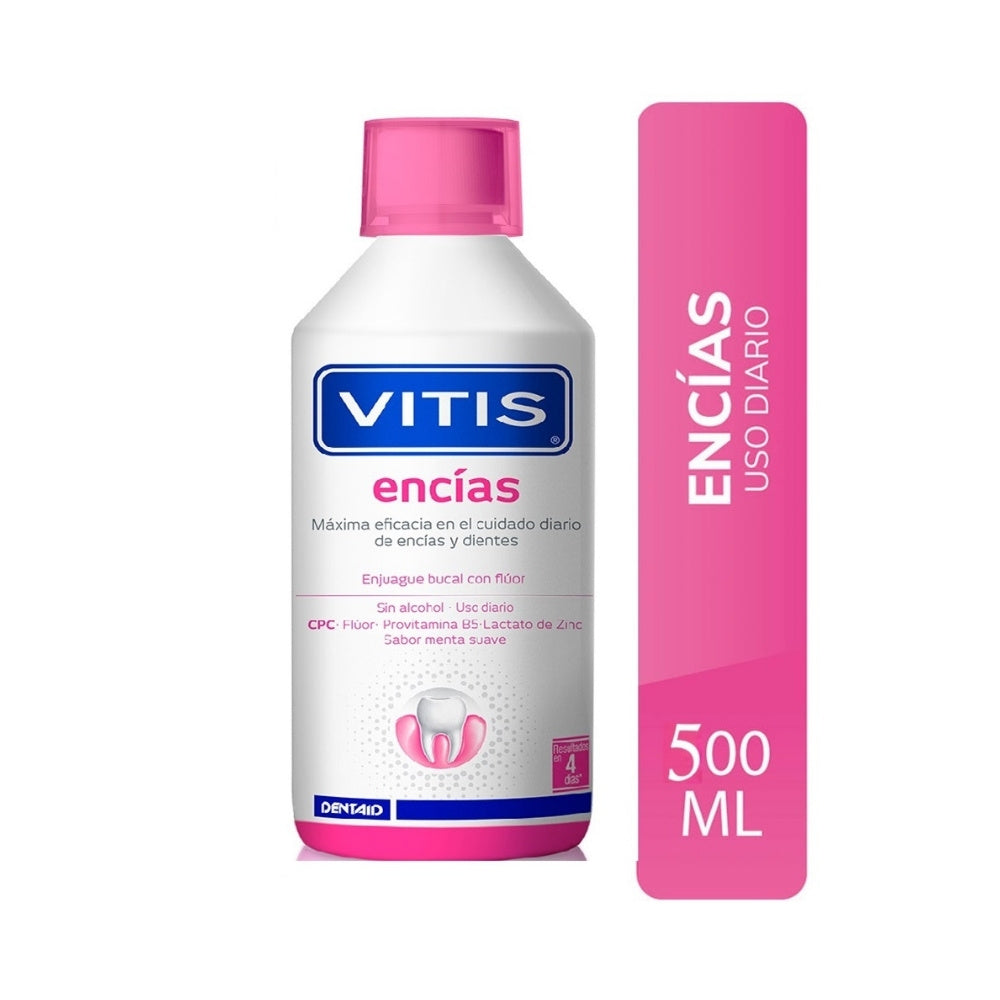 ENJUAGUE BUCAL VITIS ENCÍAS FRASCO 500 ML