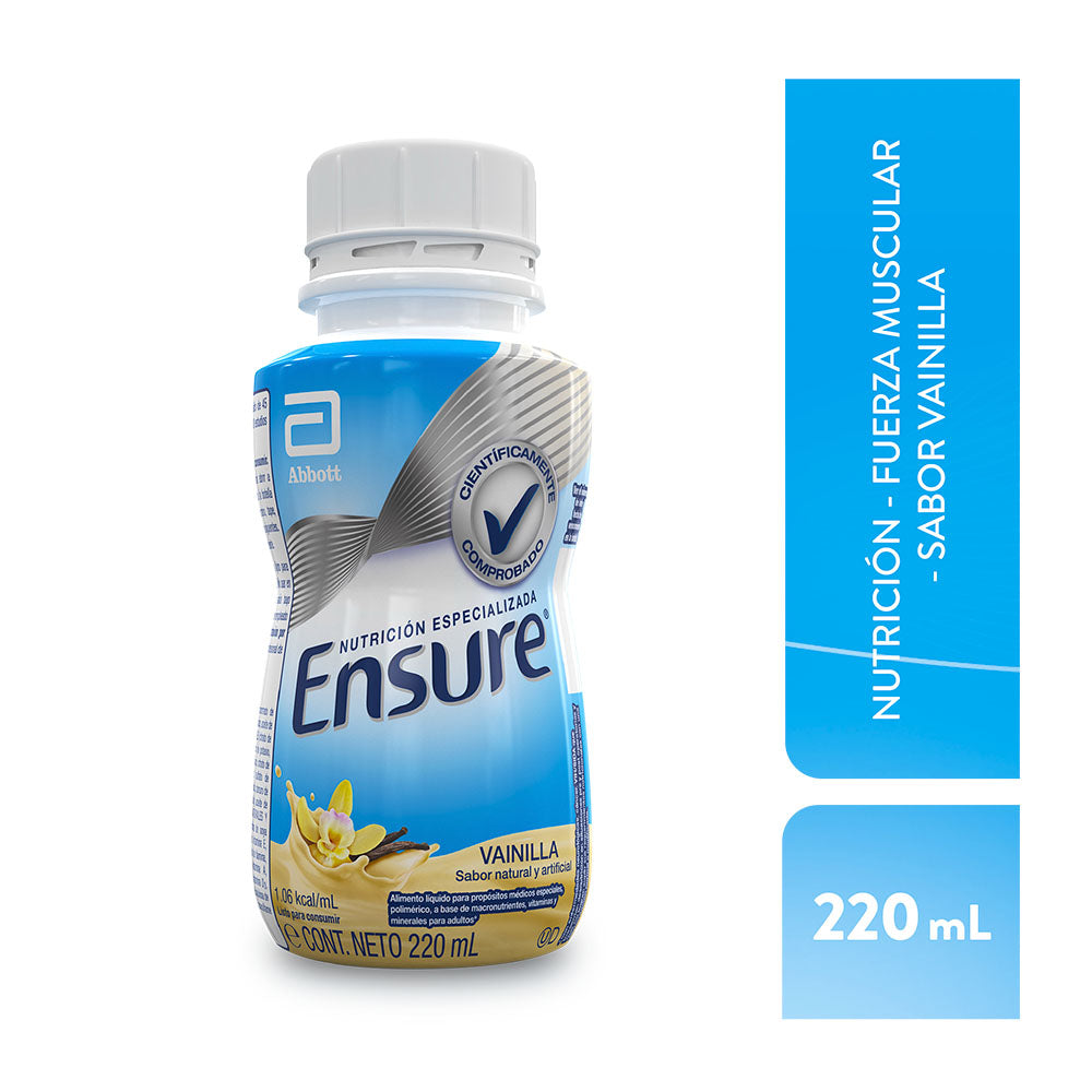 ENSURE VAINILLA LIQUIDO FRASCO 220 ML