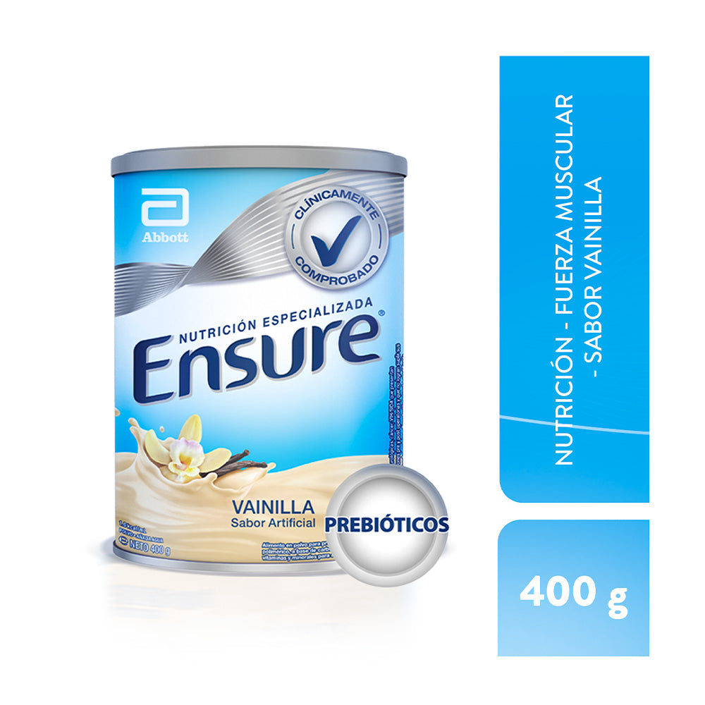 ENSURE VAINILLA POLVO LATA 400 G