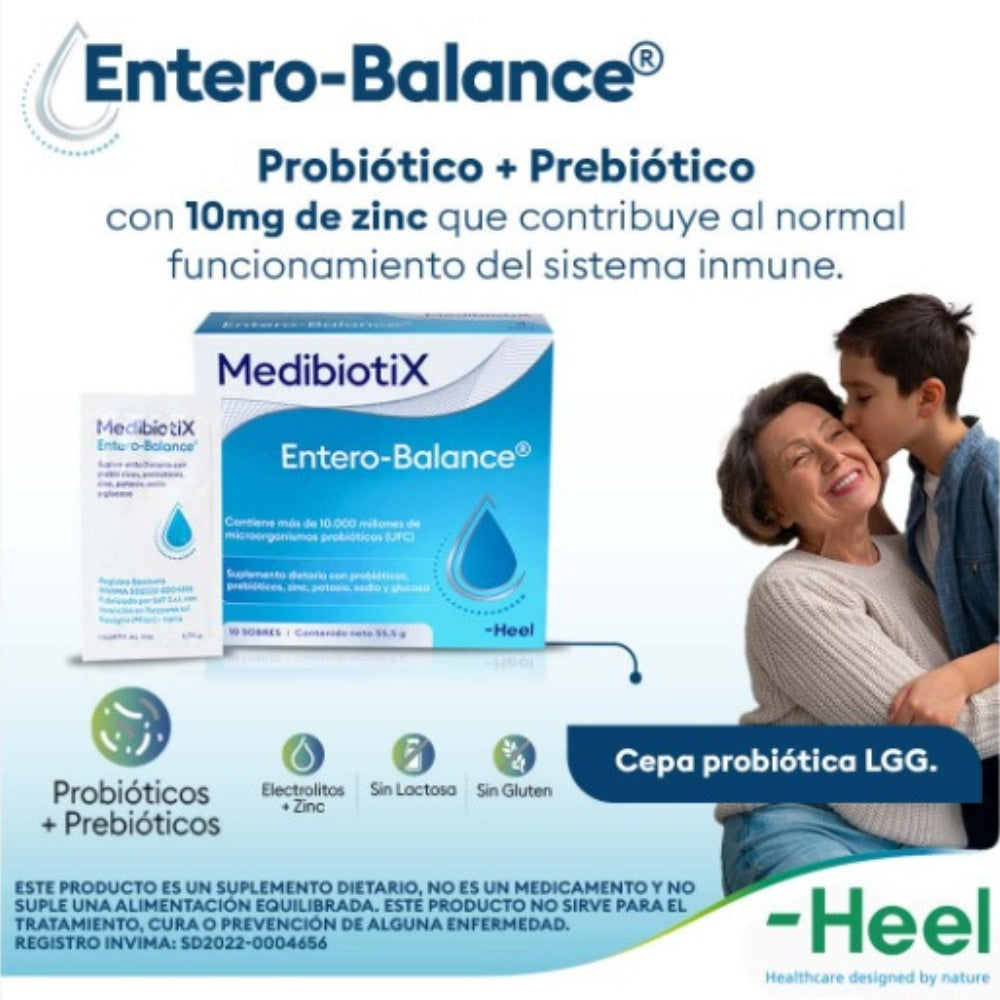 ENTERO-BALANCE MEDIBIOTIX POLVO CAJA X 10 SOBRES