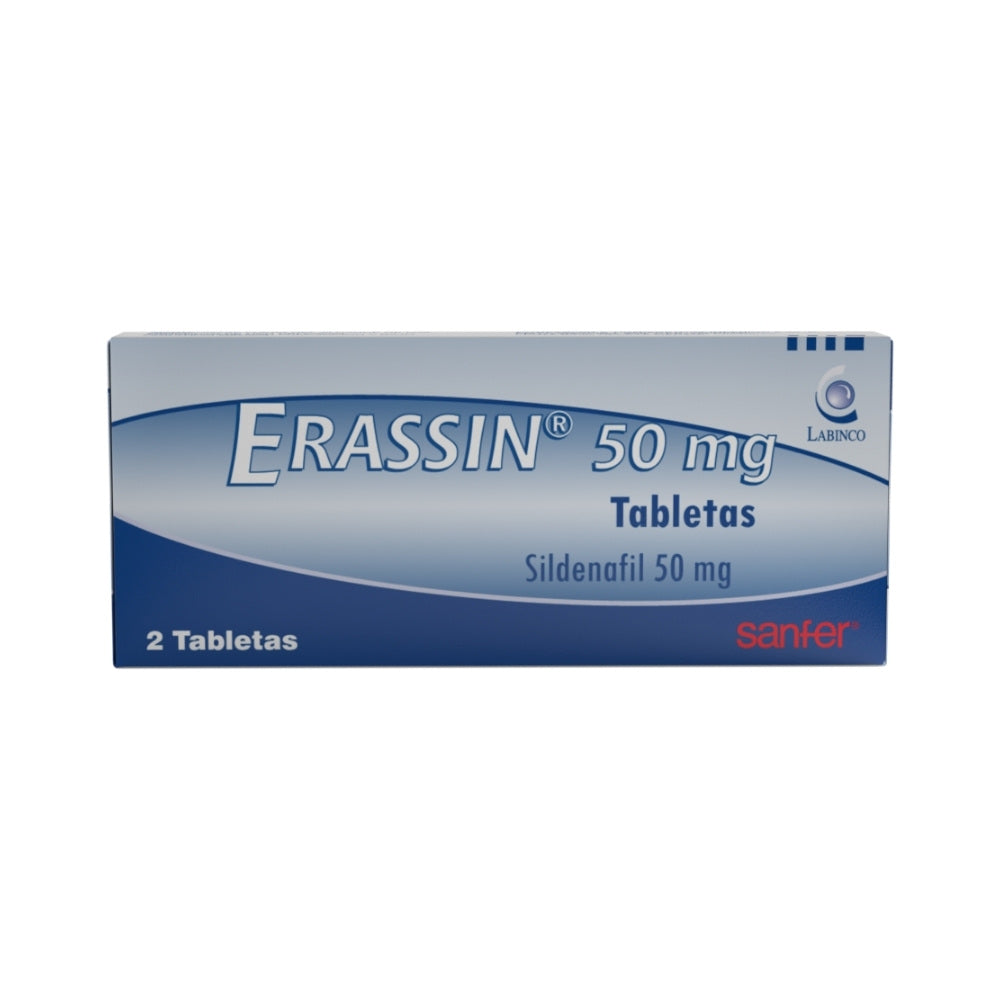 ERASSIN TABLETAS 50 MG CAJA X 2 UNDS