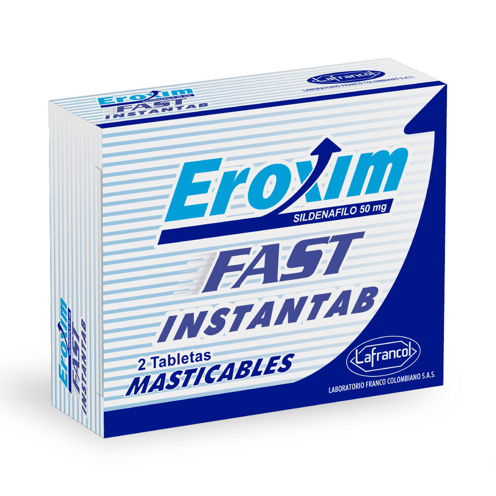 EROXIM FAST TABLETAS 50 MG CAJA X 2 UNDS