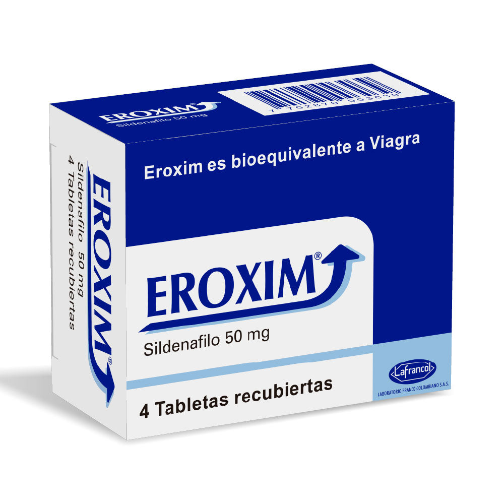 EROXIM TABLETAS 50 MG CAJA X 4 UNDS