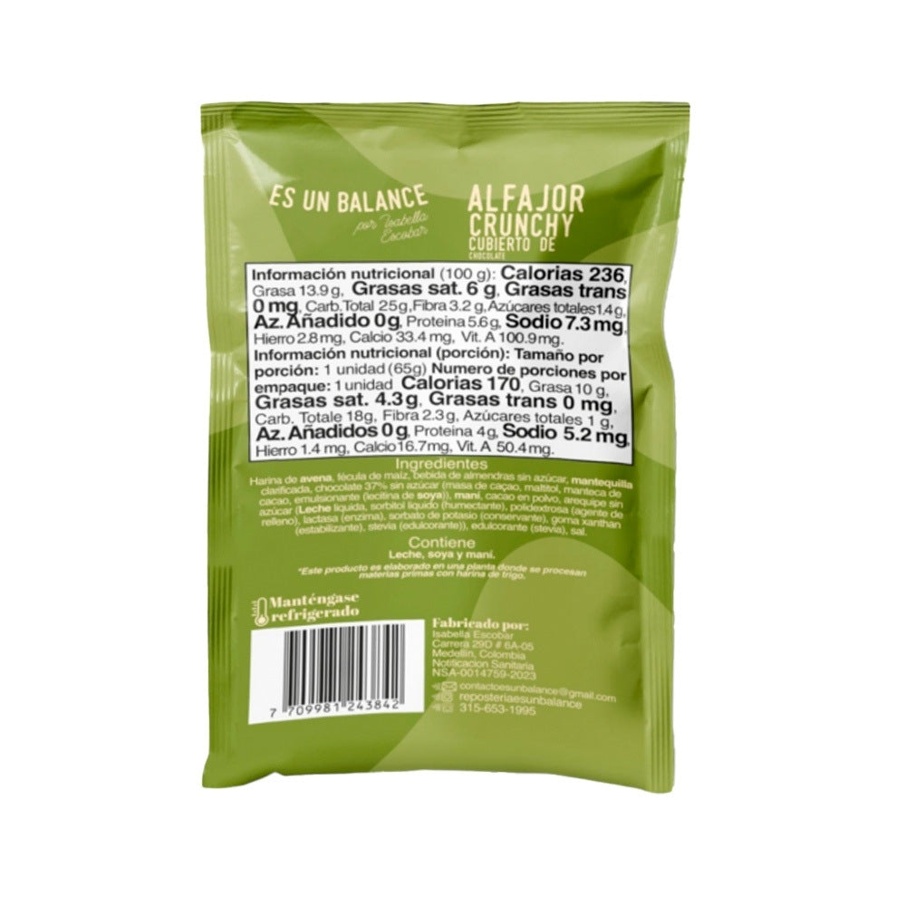 ES UN BALANCE ALFAJOR CRUNCHY BOLSA 72 G