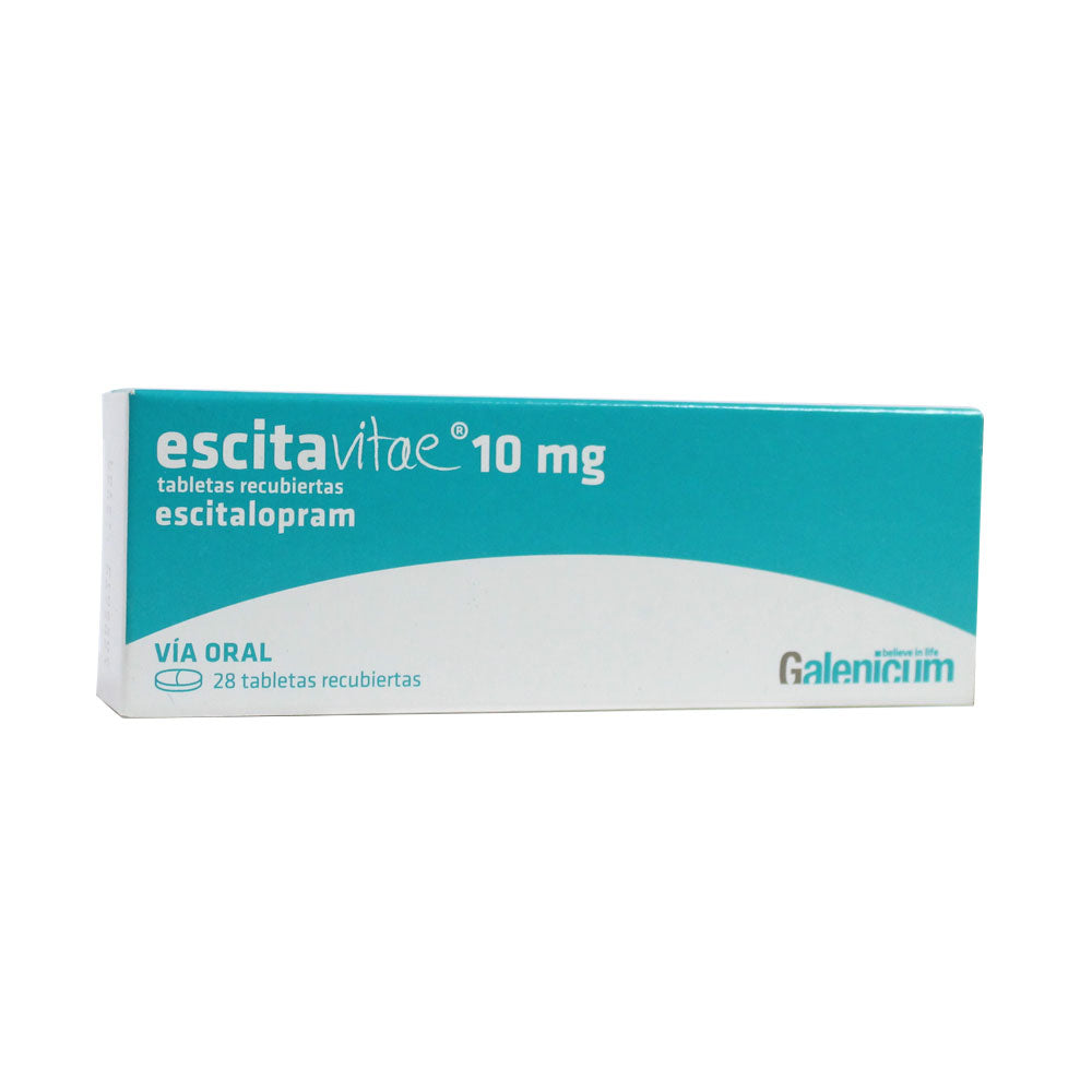 ESCITAVITAE TABLETAS RECUBIERTAS 10 MG CAJA X 28 UNDS