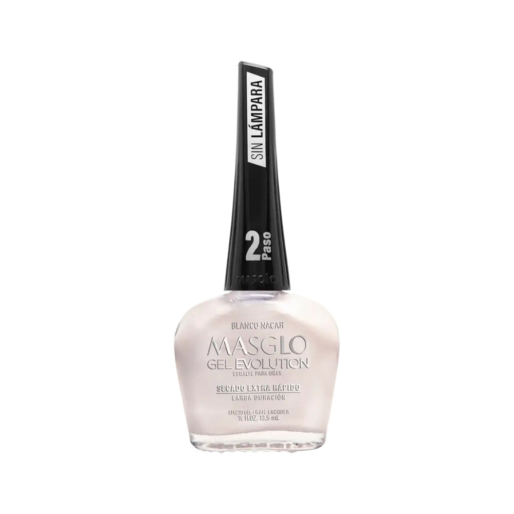 ESMALTE MASGLO GEL EVOLUTION BLANCO NACAR FRASCO 13.5 ML
