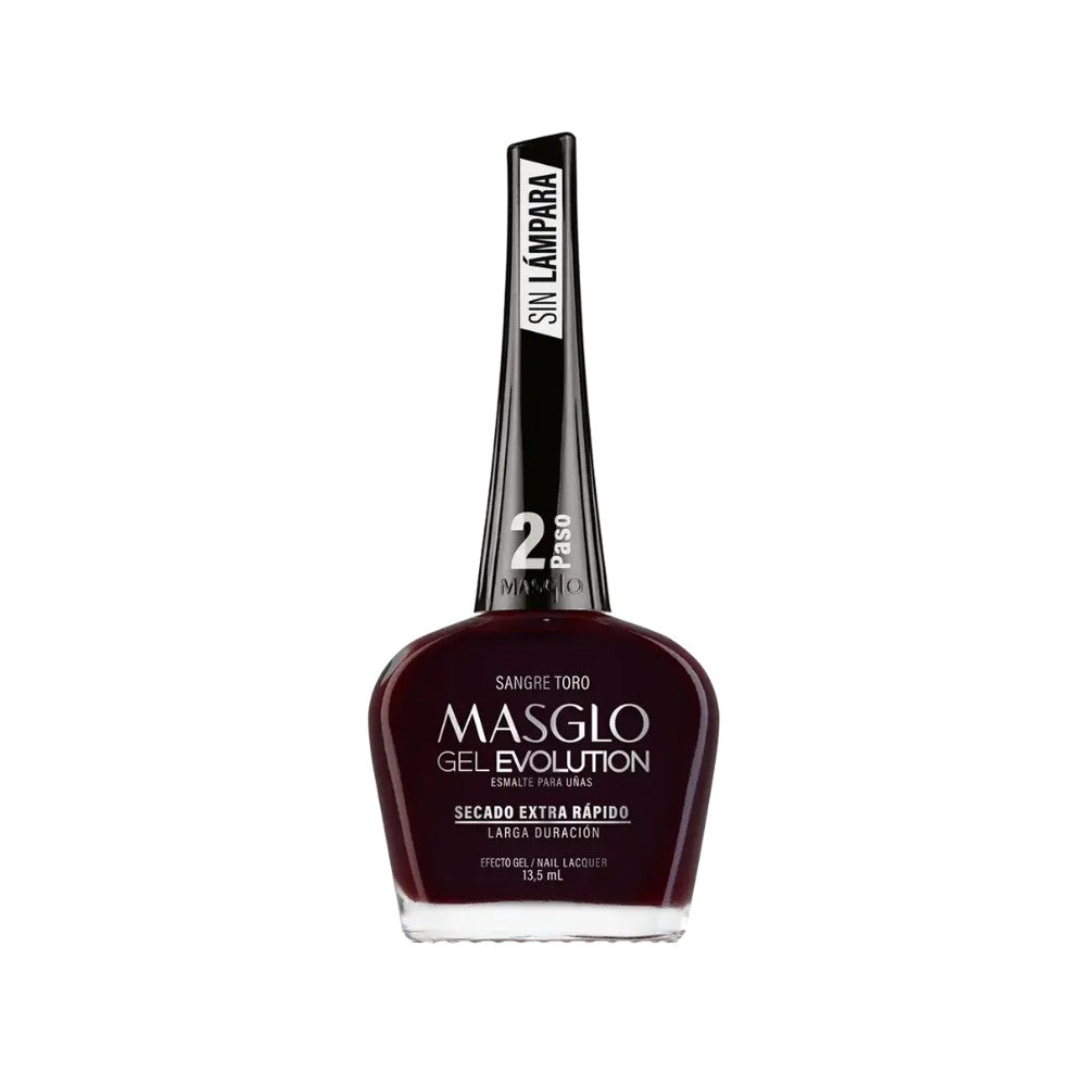 ESMALTE MASGLO GEL EVOLUTION SANGRE TORO FRASCO 13.5 ML