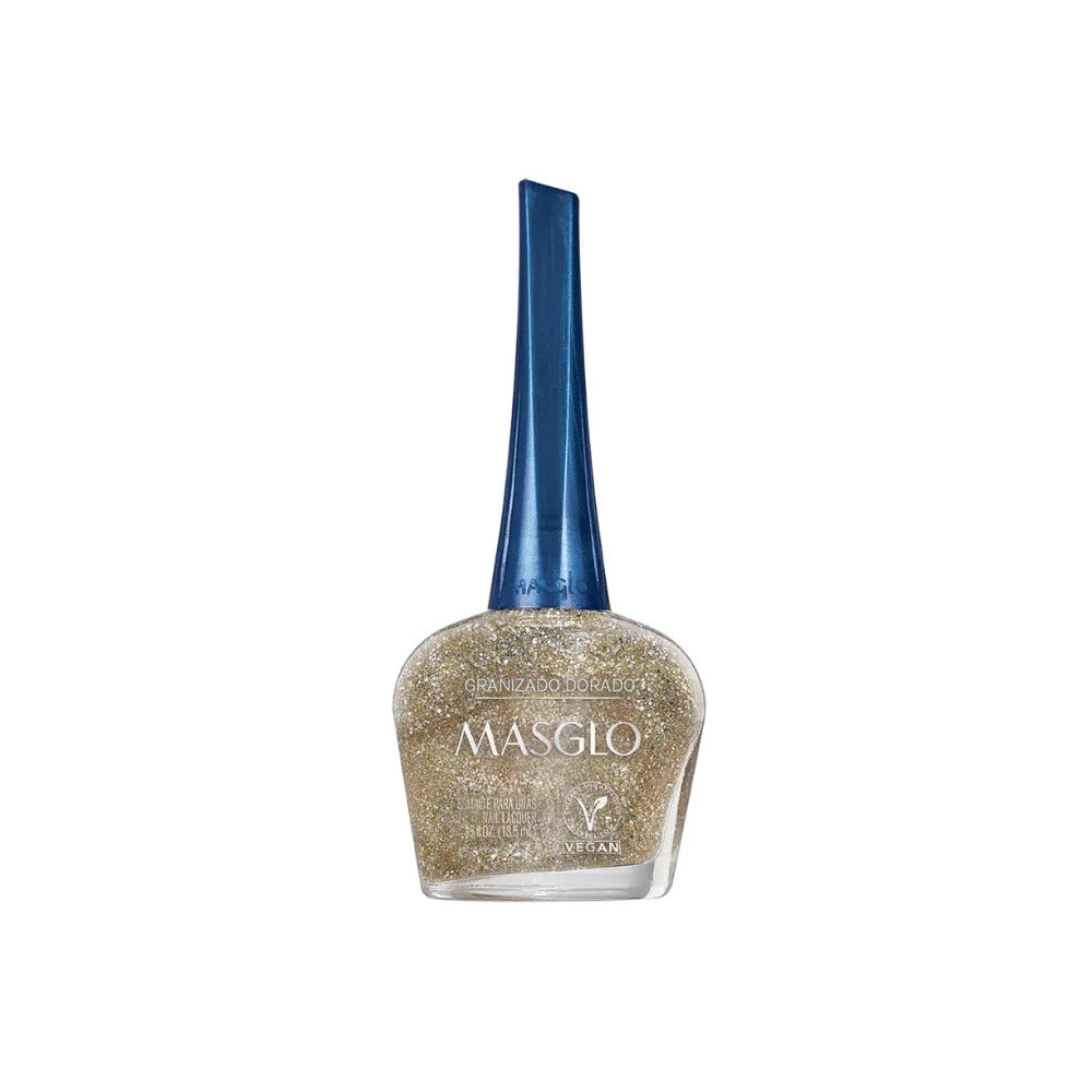 ESMALTE MASGLO GRANIZADO DORADO FRASCO 13.5 ML